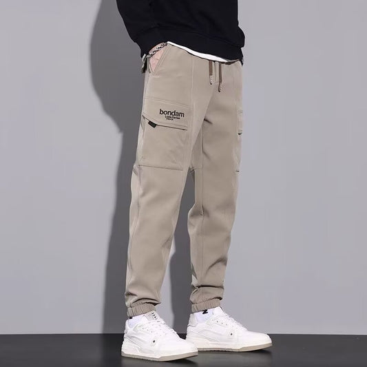 New Slim-fitting Fashion Brand Loose Sports Jogger Pants Men